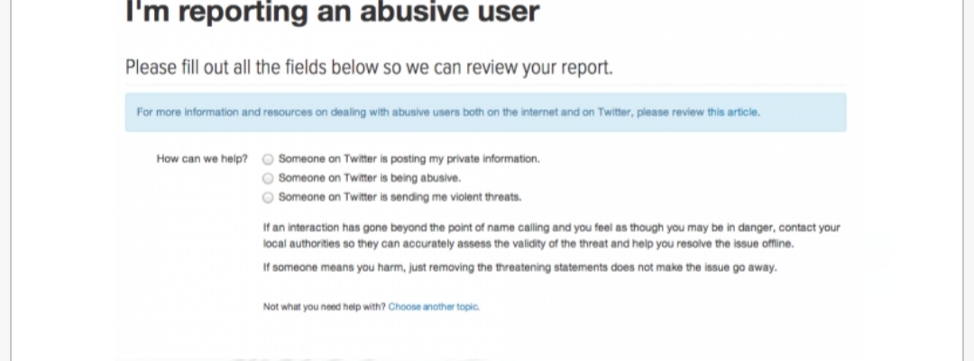 HOW TO FILE A COMPLAINT AGAINST CYBER BULLYING ON TWITTER